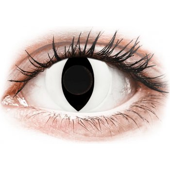 Gelflex CRAZY LENS - Cat Eye White - nedioptrické jednodenní 2 čočky