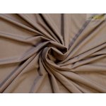 čokoládově hnědý bavlněný úplet 2806 – Zboží Dáma