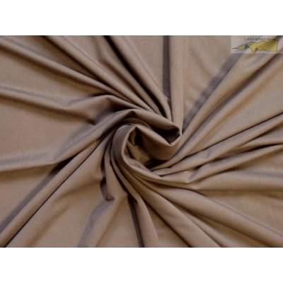 čokoládově hnědý bavlněný úplet 2806 – Zboží Dáma