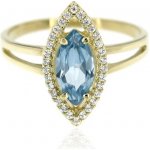 Zlatnictví U Kostela Dámský zlatý prsten s modrým kamenem 85žm – Hledejceny.cz