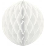 Honeycomb koule bílá 40 cm Svatební papírové koule k dekoraci