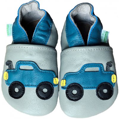 Hopi Hop kožené capáčky Barefoot Truck na šedé – Sleviste.cz