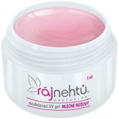 Ráj nehtů UV gel modelovací mléčně růžový 5 ml – Sleviste.cz
