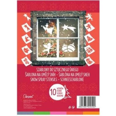 Šablony vánoční 15x20 cm, 10 vzorů – Zbozi.Blesk.cz