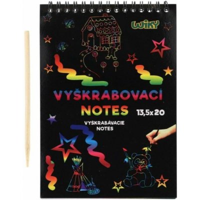 Škrabací notes duhový 12 listů 20 x 13 5 cm – Hledejceny.cz