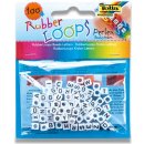 Perly Rubber Loops - 100 ks, písmena