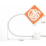 EUROFIRANY DEKORAČNÍ SPONA NA ZÁVĚS 59 S MAGNETEM ORANŽOVÁ – Zboží Mobilmania