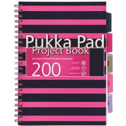 Pukka Pad projektový blok Navy Pink A4, papír 80g tmavě růžový 100 listů