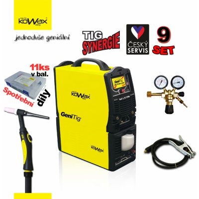 Kowax SET GeniTig 315W LCD 5s AC/DC TIG/MMA set 09 – Zboží Mobilmania