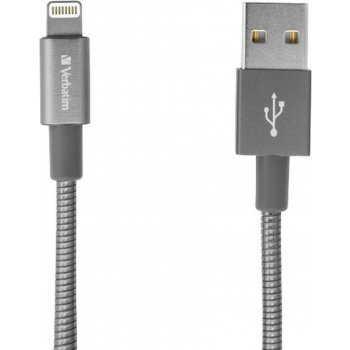 Verbatim 48860 USB (2.0), USB A (2.0) M/Apple Lightning M, 1m, šedý