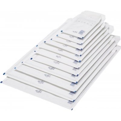 Obálka bublinková B/12, 135 x 225 mm, samolepicí s krycí páskou, 200 ks, bílá – Zboží Živě