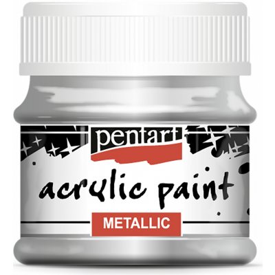 Pentart akrylové barvy metal 50 ml třpytivě fialová – Zboží Dáma
