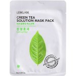 LEBELAGE Green Tea Solution Mask Pack Zklidňující plátýnková maska se zeleným čajem 25 g – Zboží Dáma