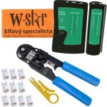 W-star Sada nářadí pro sítaře WS140 tester RJ45, kleště RJ45, stripovač, 10x RJ45 – Zboží Mobilmania