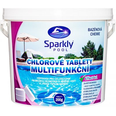 Sparkly POOL Chlorové tablety multifunkční 6v1 MAXI 3 kg – Zboží Dáma