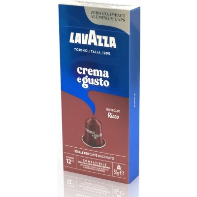 Lavazza Crema e Gusto Ricco Alu Kapsle do Nespresso 10 ks – Zboží Mobilmania