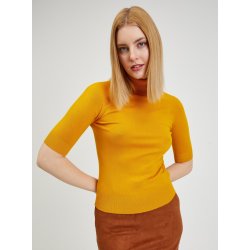 ORSAY dámský svetr s krátkým rukávem Žlutý