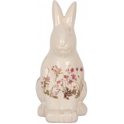Keramická dekorace králík s lučními květy Flowers of Love M 13*10*21 cm – Hledejceny.cz