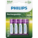 Philips AA 2600mAh 4ks R6B4B260/10 – Zboží Mobilmania