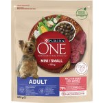 Purina ONE Mini Adult hovězí s rýží 0,8 kg – Hledejceny.cz