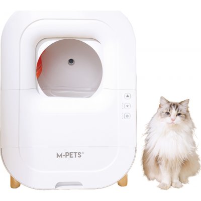 M-Pets SMARTO M600 Wifi Automatická samočistící kočičí toaleta – Zboží Dáma