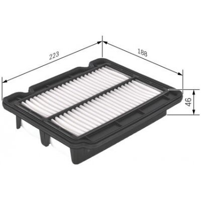 Vzduchový filtr BOSCH F 026 400 043 – Hledejceny.cz