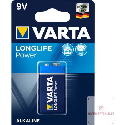 Varta High Energy 9V 1ks VARTA-4922/1 – Zboží Mobilmania