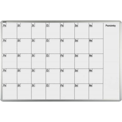 VMS VISION Lakovaná plánovací tabule ekoTAB měsíční 1000 x 700 – Zboží Mobilmania