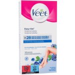 Veet Wax Strips voskové depilační pásky pro citlivou pokožku Almond Oil & Vitamin E 12 ks – Zboží Dáma