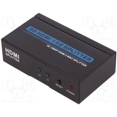 Qoltec 50536 Active splitter HDMI 1.3B | 1x2 – Zbozi.Blesk.cz