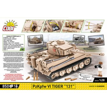 COBI 2556 World War II Německý tank PzKpfw VI TIGER 131