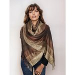 Classic Scarf čokoládově hnědá vlněná šála – Zboží Dáma