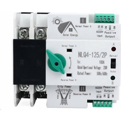 Automatický přepínač sítí - napájení 2P 230V 40A - NLQ4-125/2P pro FVE – Hledejceny.cz