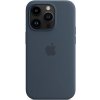 Pouzdro a kryt na mobilní telefon Apple Apple iPhone 14 Pro Silikonový kryt s MagSafe bouřkově modrý MPTF3ZM/A