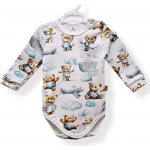 Le Bebe Body dlouhý rukáv Méďa Pilot – Sleviste.cz