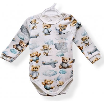 Le Bebe Body dlouhý rukáv Méďa Pilot – Sleviste.cz