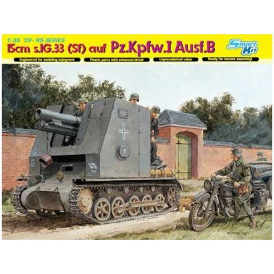 DRAGON Model Kit military 6259 15cm s.IG.33 Sf AUF Pz.Kpfw.I Ausf.B SMART KIT 1:35