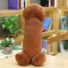 Žertovný předmět S-LINE Penis Plushie plyšový polštář Big penis hnědý 50 cm