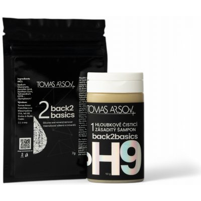 Tomas Arsov BACK2BASICS šampón 50 g+ odstranovač silikonů a minerálu 5 g dárková sada – Zboží Dáma