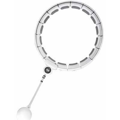 Trizand 25254 Masážní obruč Hula Hoop se závažím, bílá – Zboží Dáma