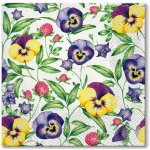 Ubrousky na dekupáž Beautiful Pansies – HobbyKompas.cz