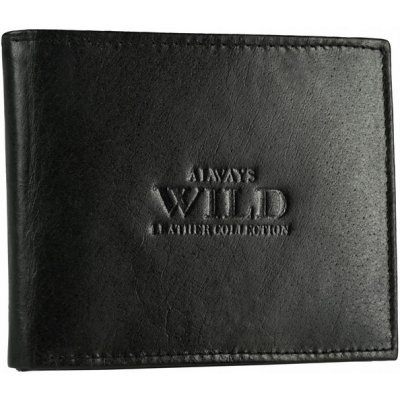 Always Wild Pánská kožená peněženka se zabezpečením RFID Pyhajarvi černá univerzální – Zboží Mobilmania