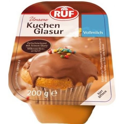 RUF Čokoládová poleva mléčná na dorty 200 g – Zboží Mobilmania
