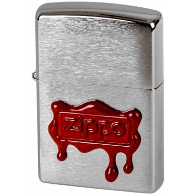 Zippo chrom gebürstet cWax Seal Stampc – Hledejceny.cz