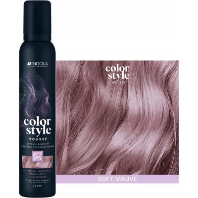 Barvící pěna INDOLA Color Style Mousse Soft Mauve Bledá fialová 200 ml – Zboží Dáma