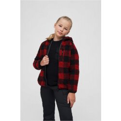 Kids Teddyfleecejacket Hood - red/black