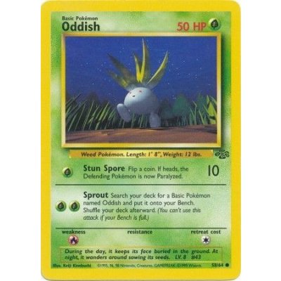 Pokémon kusová karta JU 58/64 Oddish - Jungle Stav: Good