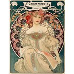 Plakát, Obraz - F. Champenois, Alfons Mucha, 30 × 40 cm – Hledejceny.cz