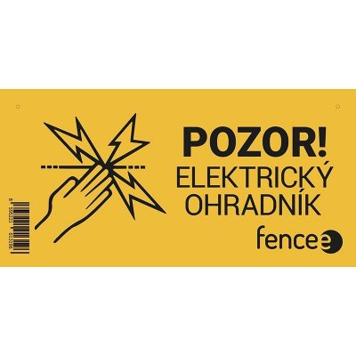VNT electronics s.r.o. Výstražná tabulka pro elektrické ohradníky - POZOR! ELEKTRICKÝ OHRADNÍK – Zbozi.Blesk.cz