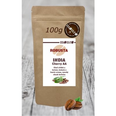Monro India Cherry AA Robusta zrnková 0,1 kg – Hledejceny.cz